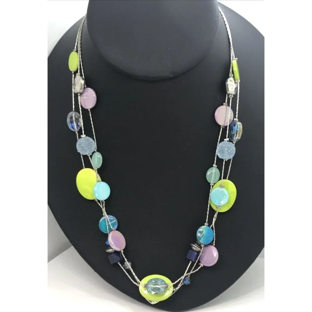 AB CRYSTALS GREEN PURPLE BLUE 18